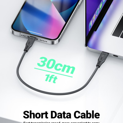 Cáp Acefast USB-C to Light.ning dài 0.3m - DC3-01 Hàng chính hãng Acefast