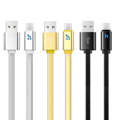 Cáp Sạc Hoco UPL12 Plus Micro USB (dòng máy Oppo F7, Xiaomi Redmi Note 5,Samsung A7...) Sạc Nhanh 1,2m - Giao Màu Ngẫu Nhiên - Hàng Nhập Khẩu