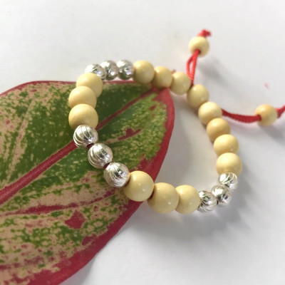 Lắc Tay Lắc Chân Trẻ Em Vòng Dâu Tằm Bạc Hiểu Minh LTE051