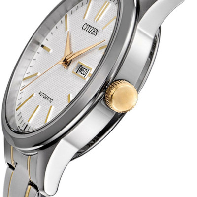 Đồng Hồ Nam Citizen Dây Thép Không Gỉ NH7524-55A - Mặt Trắng (Sapphire)