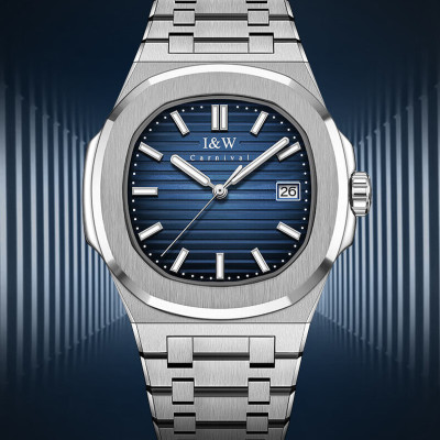 Đồng hồ nam chính hãng IW Carnival IW721G-10,kính sapphire,chống xước,chống nước 50m,Bh 24 tháng,máy cơ (automatic)