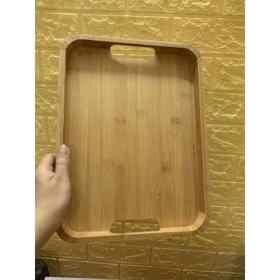 Khay gỗ xanh cao cấp, khay decor phong cách Bắc Âu - Gỗ tre tự nhiên xử lý chống ẩm mốc