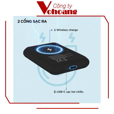 [Mỹ] Sạc dự phòng Energizer QM5000 mini Sạc nam châm từ tính Dung lượng 5000mAh - Hàng chính hãng
