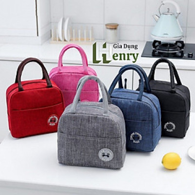 Túi Đựng Hộp Cơm Giữ Nhiệt Chống Thấm Nước, Túi Giữ Nhiệt đựng hộp cơm trưa văn phòng quai cầm chắc chắn - HENRYSA