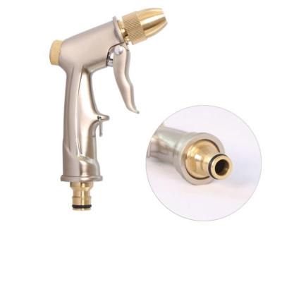 Bộ dây vòi xịt nước rửa xe, tưới cây . tăng áp 3 lần, loại 20m 206701-1 đầu đồng, cút, nối đen
