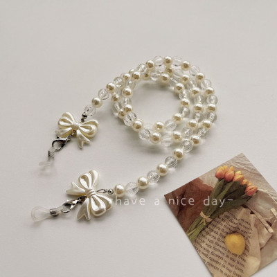 Chuỗi giữ gọng kính mix nơ chống rơi vỡ thất lạc dây đeo airpod khẩu trang phong cách Nhật Hàn handmade