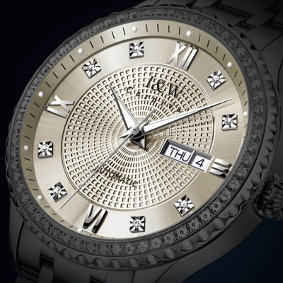 Đồng hồ nam chính hãng IW CARNIVAL IW615G-2 Kính sapphire ,chống xước ,Chống nước 50m ,Bảo hành 24 tháng,Máy cơ (Automatic),dây kim loại thép không gỉ 316L, thiết kế đơn giản dễ đeo