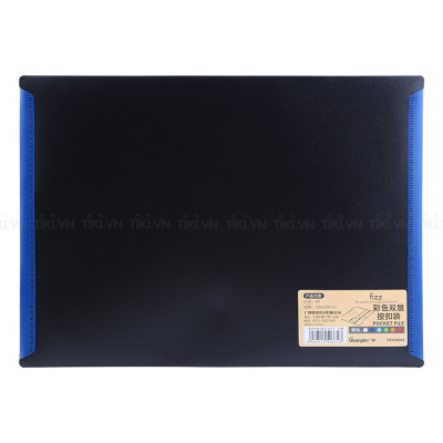 Bìa Nút A4 Guangbo FX 103002 Đen Viền - Màu Ngẫu Nhiên