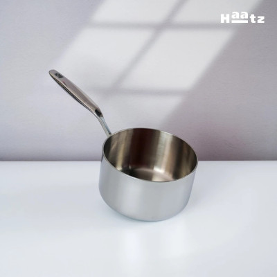 Quánh Inox316 Đúc Đáy Liền 3 Lớp Haatz CIC1250 Size 18cm - Hàng Chính Hãng Bảo Hành 5 Năm 