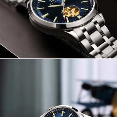 Đồng Hồ Nam I&W CARNIVAL 590G Chính Hãng Full Box Chống Nước Kính Chống Xước Dây Thép Cao Cấp BH 24T (Máy Cơ Tự Động)