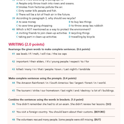 Bài tập Bổ trợ Tiếng Anh 9 Right On!