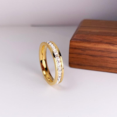 Nhẫn Titan PT Jewelry & Accessories N21 Women Nữ không đen không gỉ - Cao Su chiếc trang sứ