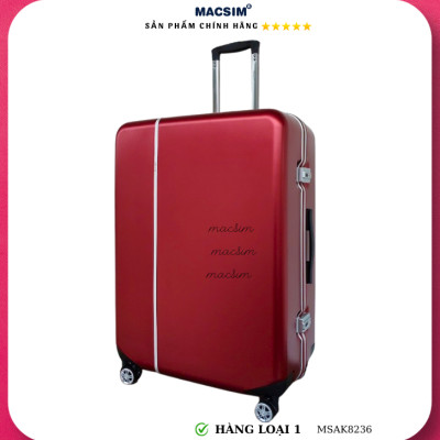Vali cao cấp Macsim Aksen hàng loại 1 MSAK8236 cỡ 28 inch màu đỏ