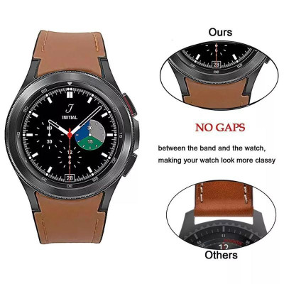 Dây da hydrid ngàm cong 20mm dành cho Samsung galaxy watch 5