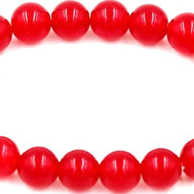 Chuỗi tay thạch anh đỏ - 8 ly 22 hạt - hợp với mệnh Thổ và mệnh Hỏa