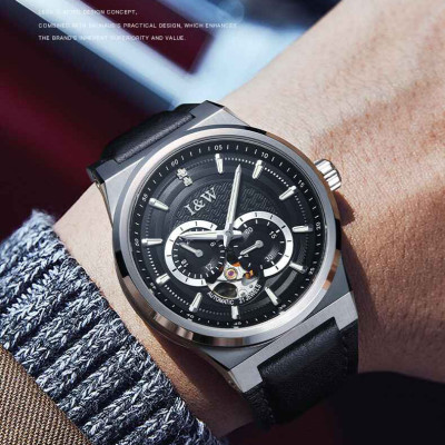 Đồng Hồ Nam I&W Carnival 680G1 Chính Hãng Full Box Chống Nước Kính Chống Xước Dây Da Cao Cấp BH 5 NAM