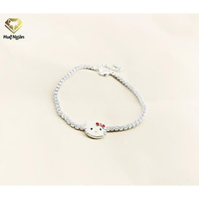 Lắc tay bạc 925 Huệ Ngân - Mèo Kitty X7