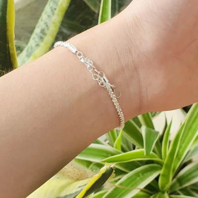 Lắc Tay Nữ Bạc Hiểu Minh LTU523