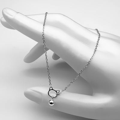 Lắc Chân Nữ Bạc Hiểu Minh LC207 mèo yêu bạc ý