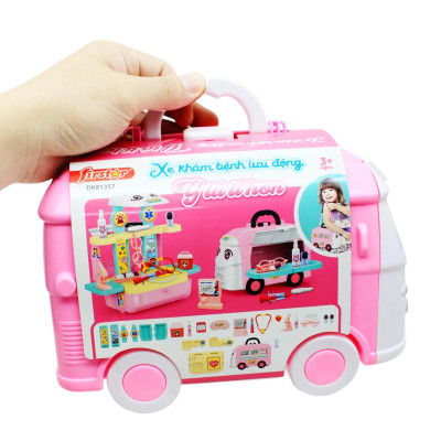 Đồ Chơi Xe Khám Bệnh Lưu Động - Y Tá Tí Hon - Firstar DK81357