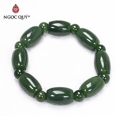 Vòng lu thống ngọc bích 18x12mm mệnh hỏa, thổ - Ngọc Quý Gemstones