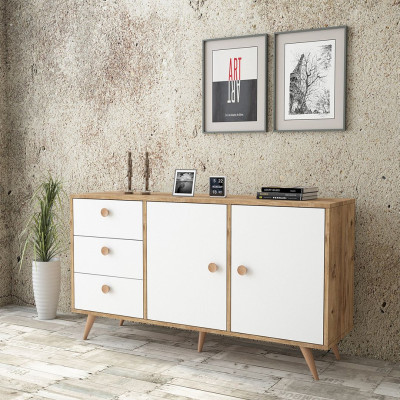 Bàn sảnh ra vào gỗ hiện đại SMLIFE Caelada