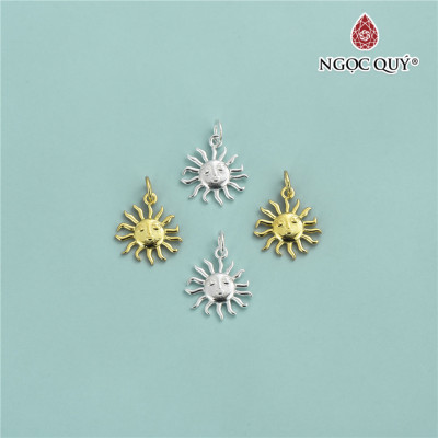 Charm bạc hình mặt trời treo - Ngọc Quý Gemstones