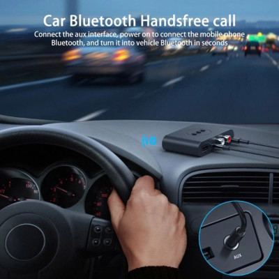 Thiết Bị Nhận Bluetooth, NFC Cho Loa Và Amply Hỗ Trợ Cổng 3.5mm, AV, USB Bộ Thu Phát Bluetooth 5.0 2 in 1 - Chế độ chuyển đổi linh hoạt, Âm Thanh HD, Độ Trễ Thấp, Khoảng Cách Trên 10m Chip thông minh, Cổng kết nối đa dạng RCA AUX USB - Hàng Chính Hãng