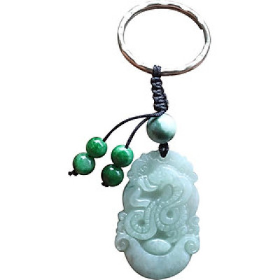 Móc Khóa 12 Con Giáp Đá Cẩm Thạch Tuổi Tỵ Ngọc Quý Gemstones MK17