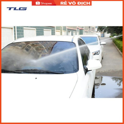 Bộ dây tăng áp 3 lần vòi xịt nước rửa xe, tưới cây loại 7-10m (cút nhựa nối nhựa đen 713-2) 206843