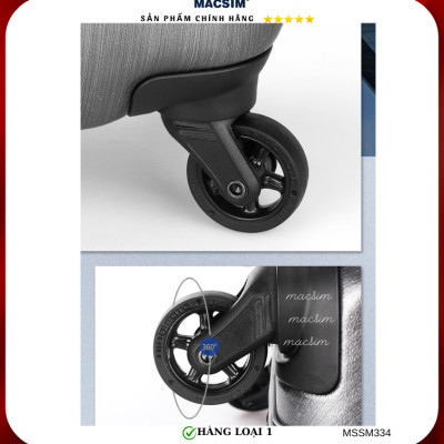 Vali cao cấp Macsim Smooire MSSM334 cỡ 16 inch màu đen - Hàng loại 1