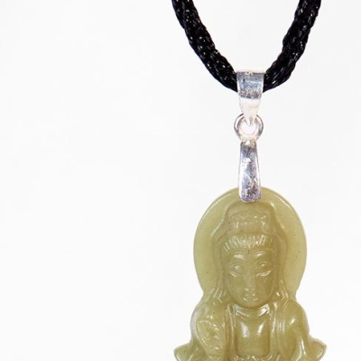 Mặt Dây Chuyền Phật Bà Quan Âm Dạ Minh Châu Ngọc Quý Gemstones