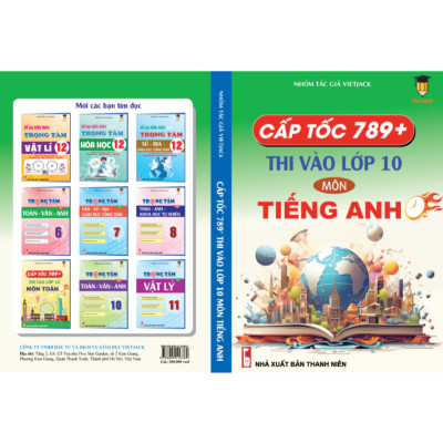 Sách Cấp tốc 789+ thi vào lớp 10 môn Tiếng Anh VietJack