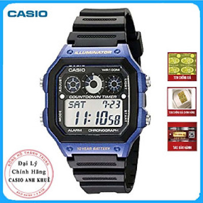 Đồng Hồ Nam Casio Chính Hãng AE-1300WH-2AV Dây Nhựa