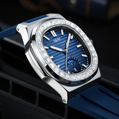 Đồng Hồ Nam I&W Carnival 735G7 Chính Hãng Full Box Chống Nước Kính Chống Xước Dây Silicon Cao Cấp BH 60T (Máy Cơ Tự Động)