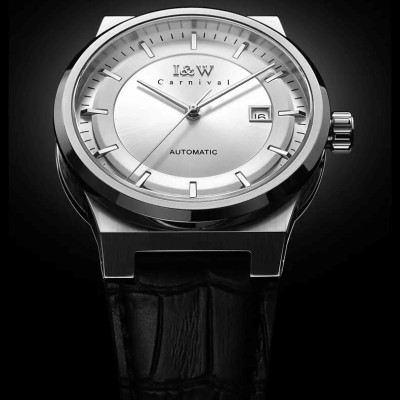 Đồng hồ nam chính hãng IW CARNIVAL IW612G-2 Kính sapphire ,chống xước ,Chống nước 50m ,Bảo hành 24 tháng,Máy cơ (Automatic),dây kim loại 316L không gỉ, thiết kế đơn giản dễ đeo