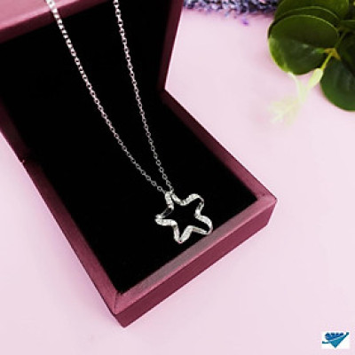 Dây chuyền nữ thời trang cao cấp chất liệu bằng bạc Ý xi kim SA0013
