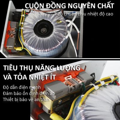 Bộ Lọc Nguồn Điện Biến Áp Cách Ly Audio 220V/100V PS500 Cao Cấp - Hàng Nhập Khẩu