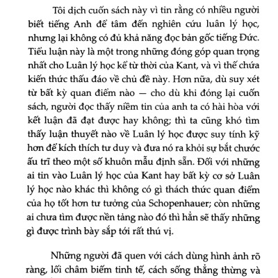 Bàn Về Nền Tảng Đạo Đức