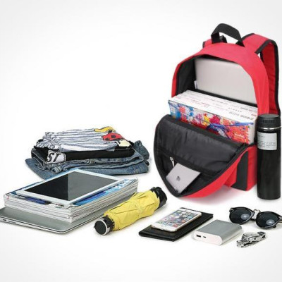 Balo Thời Trang Hàn Quốc HARAS HRTK214(Đen Đỏ)