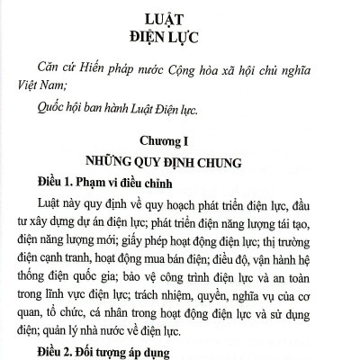 Sách - Luật Điện Lực