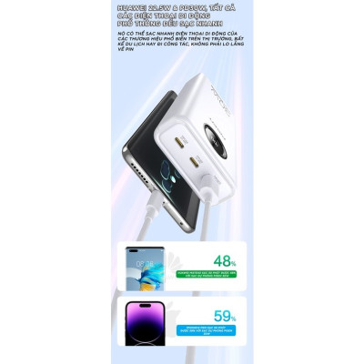 Pin dự phòng PISEN  Pin dự phòng PISEN  TS-D337 QUICK Power Cube 20000mAh, công suất 30W sạc nhanh hai chiều - Hàng chính hãng QUICK Power Cube 20000mAh, công suất 30W sạc nhanh hai chiều - Hàng chính hãng