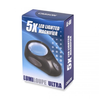 Kính lúp Carson LumiLoupe Ultra LL-88 (5x) có đèn - Hàng chính hãng