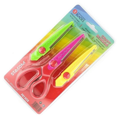 Kéo Cắt Giấy Stacom Thay Lưỡi F013CS (3 Lưỡi Kéo)