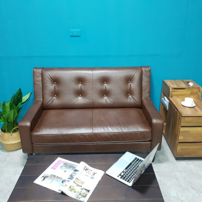 Sofa băng Juno sofa màu nâu, đen 140 x 80 x 90 cm