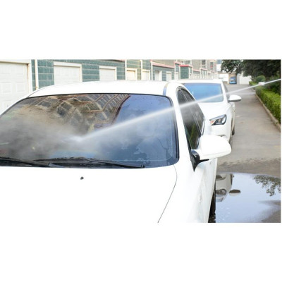 Bộ dây vòi xịt nước rửa xe,tưới cây tăng áp 3 lần 15m(cút đồng nối nhựa xanh) 206817