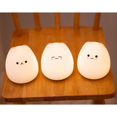 Đèn Ngủ Hình Mèo Con Siêu Dễ Thương - Chất liệu Silicon Dẻo Cao Cấp An Toàn DRU - Hàng Chính Hãng
