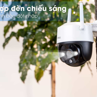 Camera IMOU Cruiser 2MP/4MP, Camera ngoài trời, xoay 360, chống nước IP66, đàm thoại hai chiều, tích hợp còi và đèn chiếu sáng - Hàng Chính Hãng