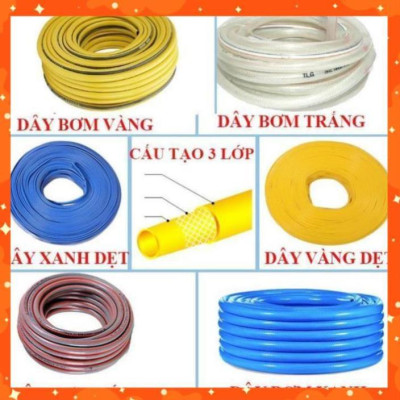 Vòi phun xịt rửa xe, tưới cây chuyên nghiệp 20m 206817 (cút đồng nối đồng) 