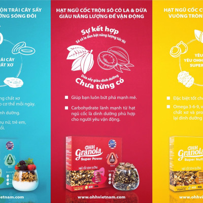 Combo 2 hộp Ngũ cốc Ohh Granola dòng Supper Nutty 500gram